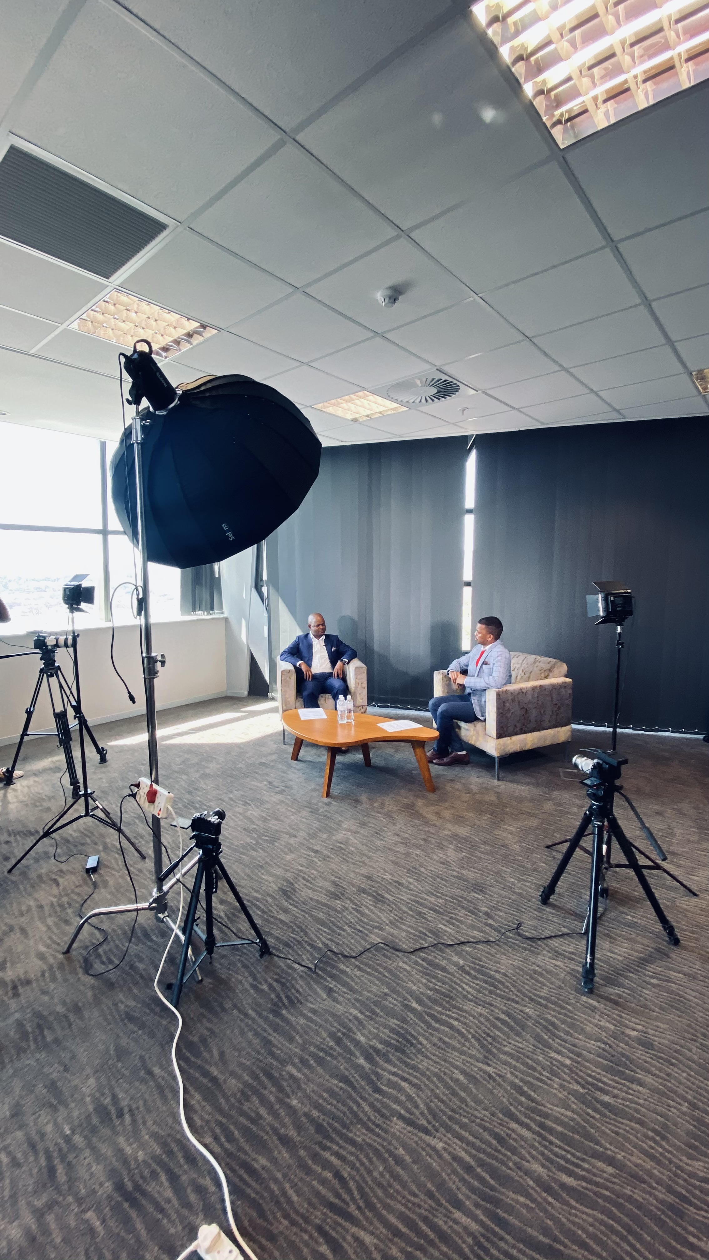 The Capital Media interview production setup